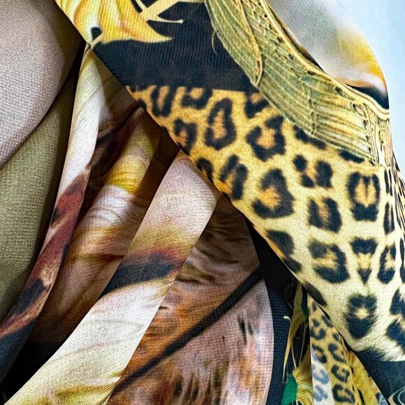 Egyptian Dream Catcher Tribal Wedding Shawl, Chiffon Oversized Square Scarf - Picture 10 of 13